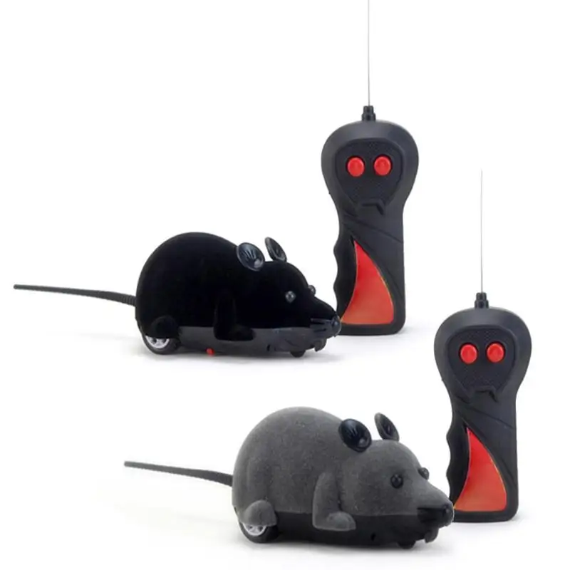 Беспроводная электрическая игрушечная мышь RC, игрушечная мышь с дистанционным управлением, игрушка, новинка, кляп, вперед, назад, поворот, моделирование, радиоуправляемые животные, модель