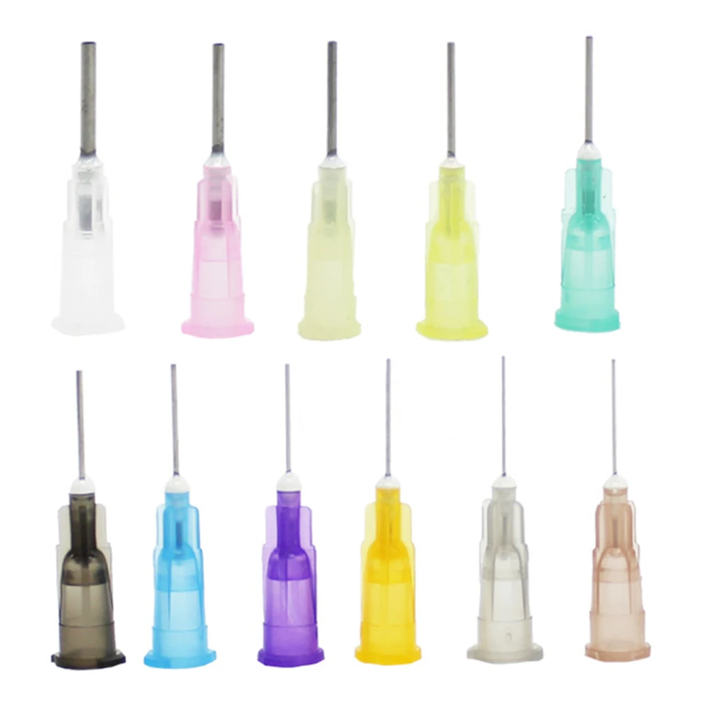 100 шт тупые пасты клей жидкий дозатор нержавеющей иглы шприц наконечник| |