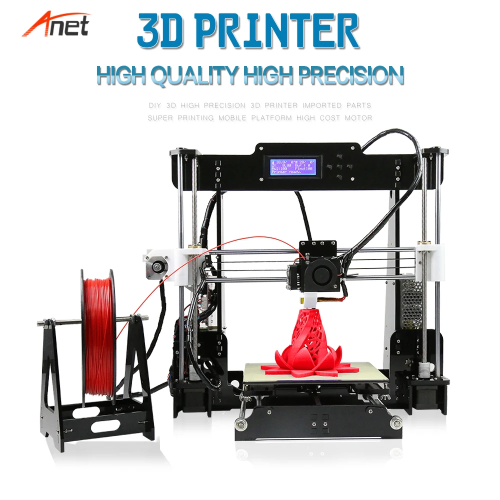 Anet A8 A6 A3S A2 E10 Специальная цена для нас DIY 3d принтер набор Самая низкая машина самая