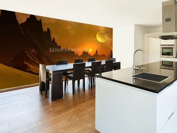 Custom papel de parede infantil Fantasy Alien Planet.3D wallpaper for children's room living sofa wall Embossed | Обустройство