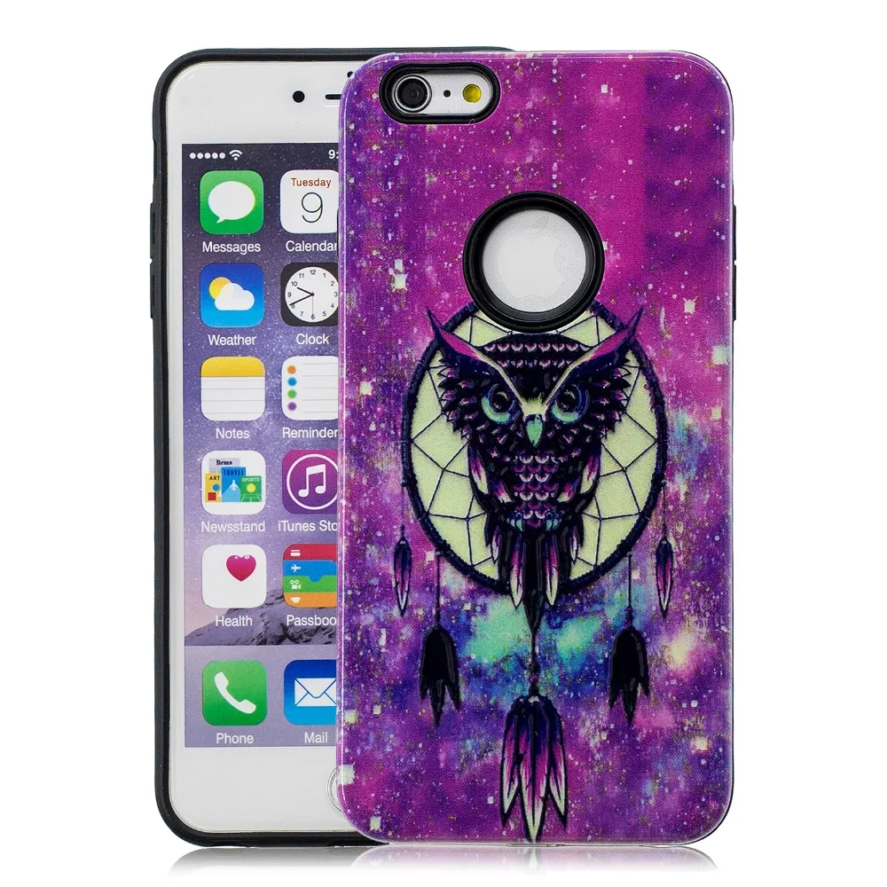 Для iPhone ifone SE 5 5S 6 S 7 8 10 X 3D рельеф Мягкие TPU Жесткий ПК 2in1 телефон оболочки HD