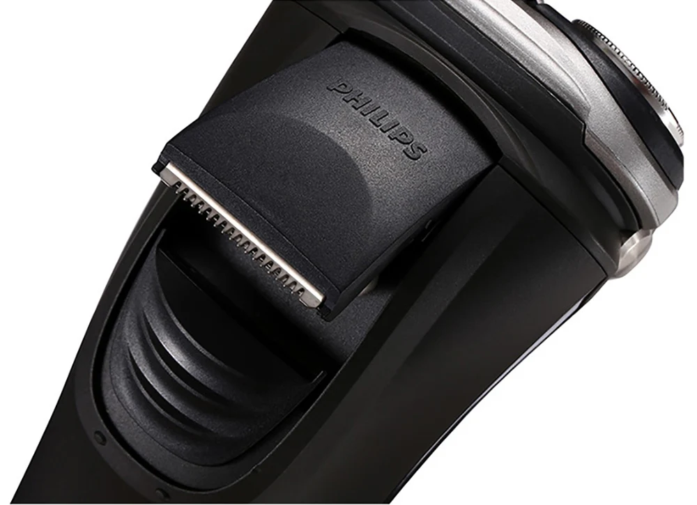 Электрическая роторная бритва Philips AquaTouch для сухой и влажной уборки с головками TripleTrack, триммер SmartPivot головок AT921/28 для мужчин черный