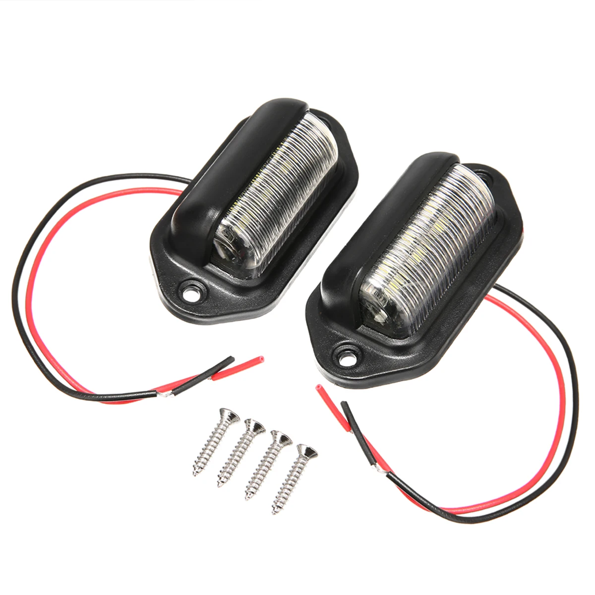 

Number License Plate Light Lamp Bulbs For Boats Motorcycle Automotive Aircraft RV Truck Trailer 12-24V 6LED