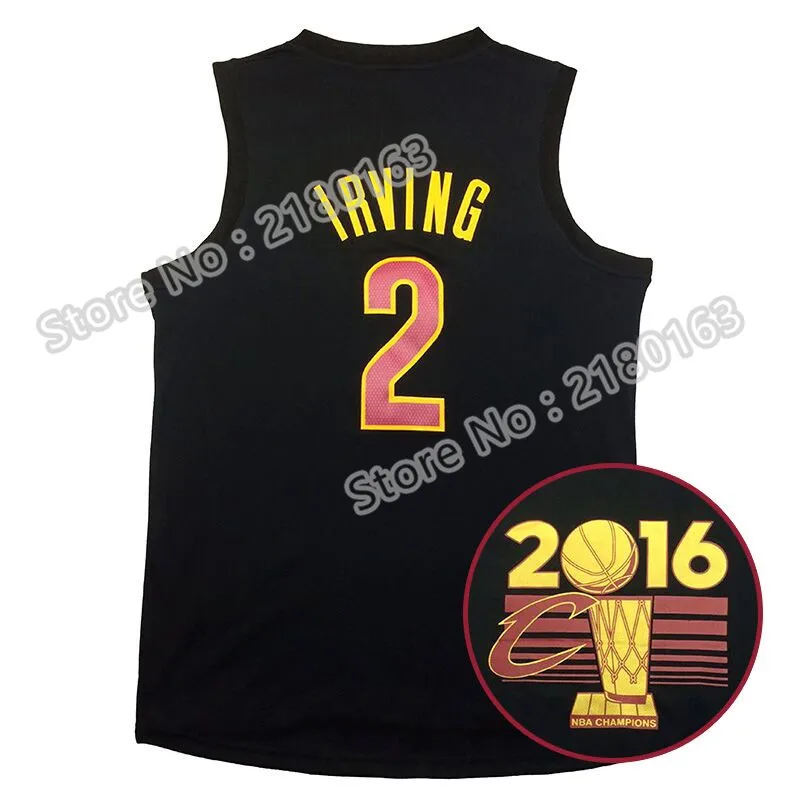 High quality #2 Kyrie Irving Basketball Jersey #23 LeBron James 100% Stitched Embroidery Logos Jerseys Free Shipping | Спорт и