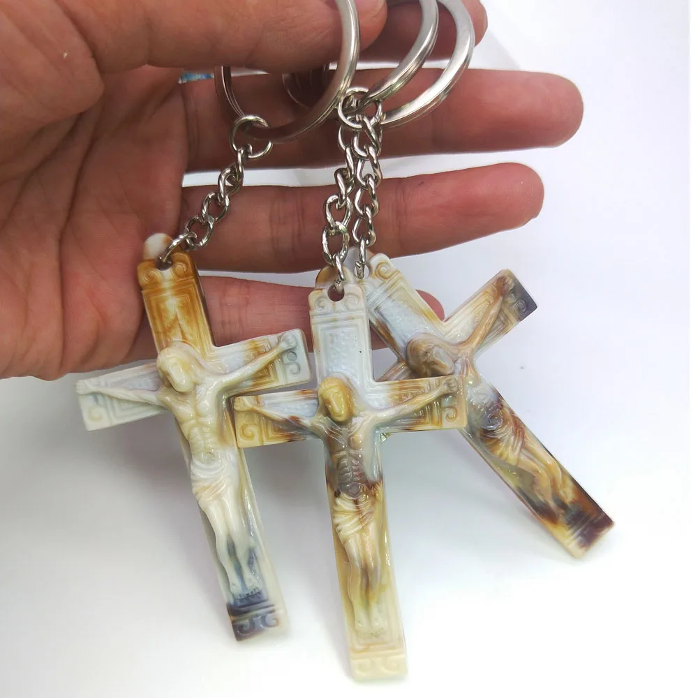 

Cross keychain Christian religious jewelry gift