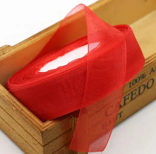 5/8 дюймов шелковой органзы Кружево ленты 15 мм Ширина прозрачный Ленты DIY Craft