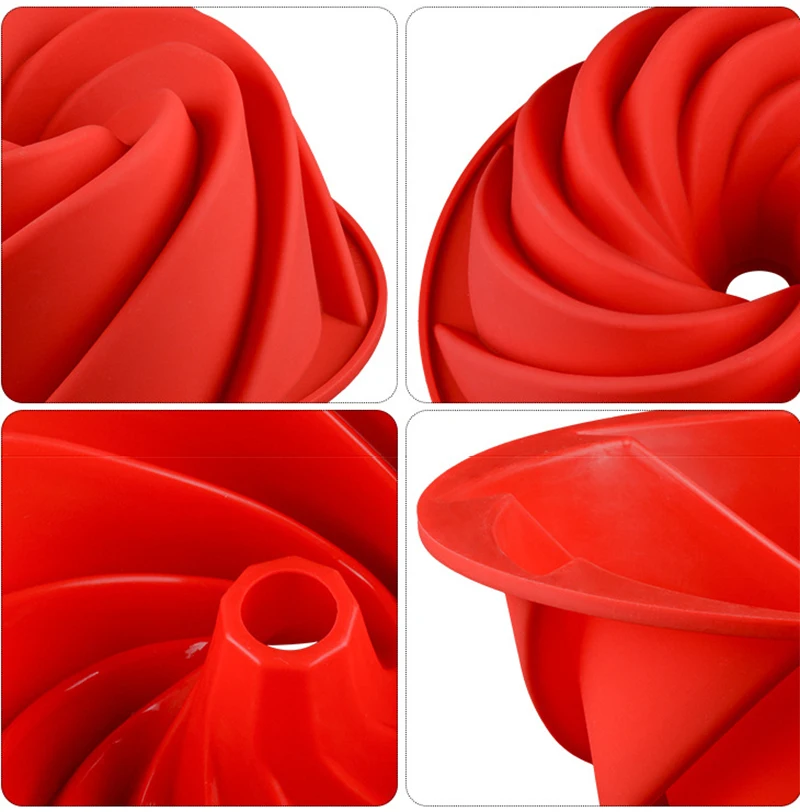 Силиконовая форма для пищевого класса 9 дюймов большая круглая силиконовая торта