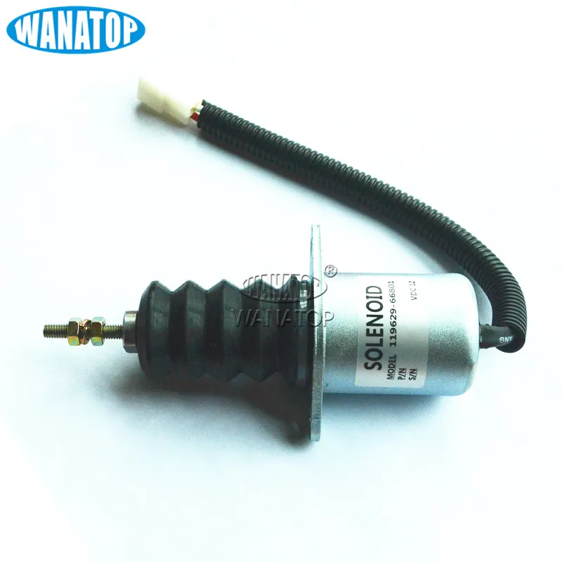 

New Fuel Shut Down Solenoid Replacement 119629-66801 119629-66801 12V