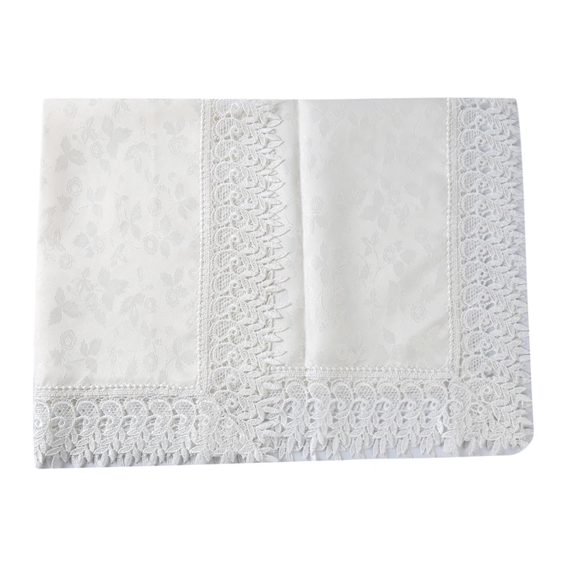 Европейские скатерти с вышивкой кружевные из полиэстера квадратные для