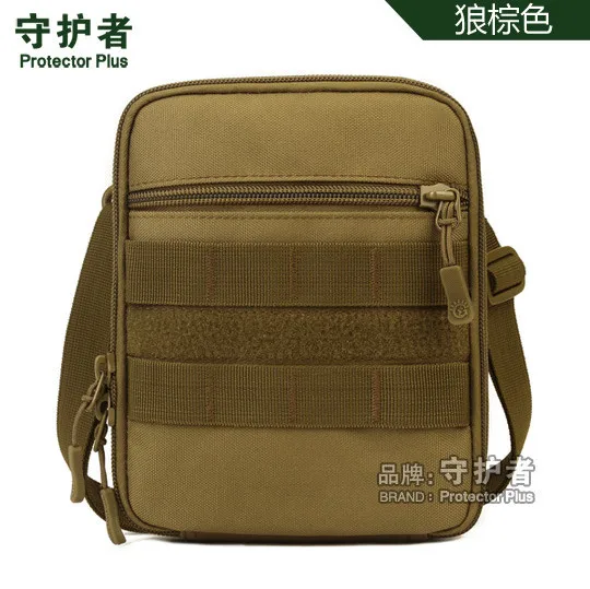 Тактическая Сумка через плечо Molle EDC Чехол протектор плюс A007 спортивная сумка камуфляжная нейлоновая Военная уличная походная сумка - Цвет: Khaki