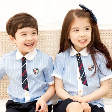 Wholesale Kid's School Uniforms 95% Cotton Summer Clothes Primary Students Pupils Childrens Day | Тематическая одежда и