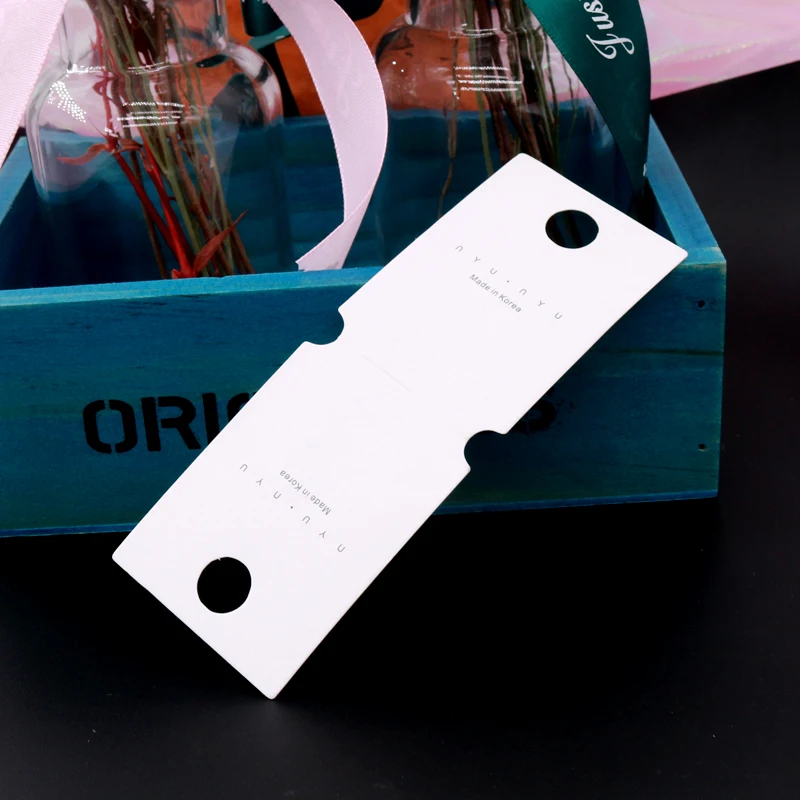 2019 new 5*14cm headwear hairpin card temperament simple jewelry packaging paper folding 100 pieces |