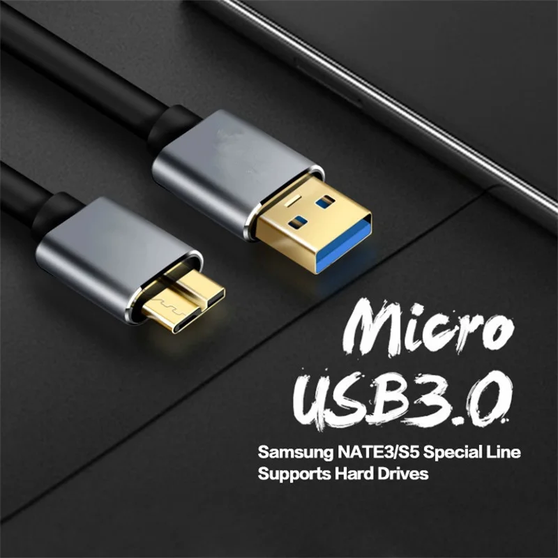 USB 3,0 type A к Micro B кабель высокоскоростной кабель синхронизации данных Шнур для портативного внешнего жесткого диска samsung Galaxy Note3 S5