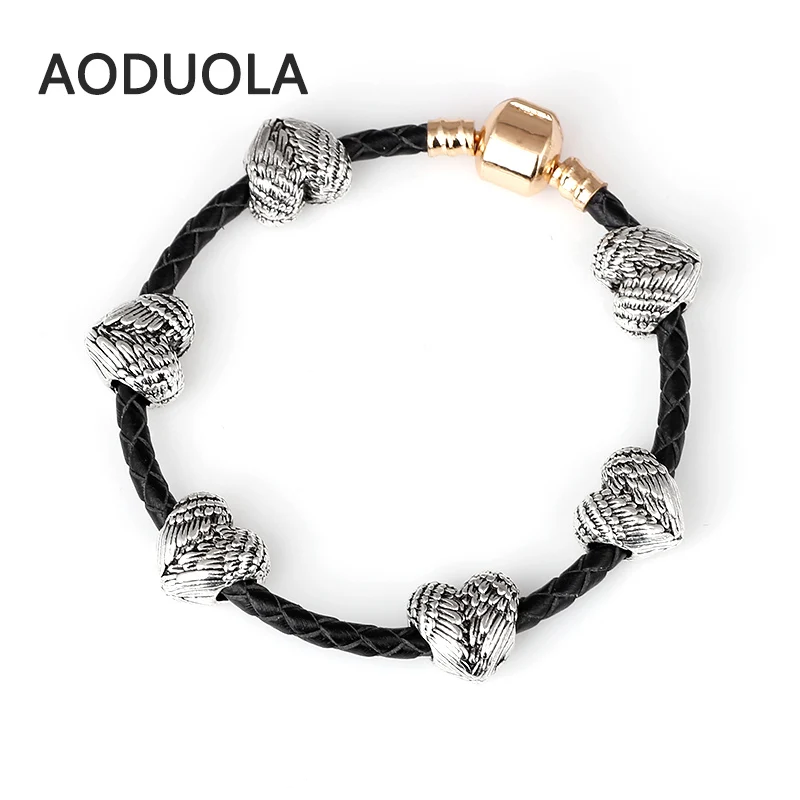 10 шт. в партии подвеска крыло сердца ангела бусины для самостоятельного