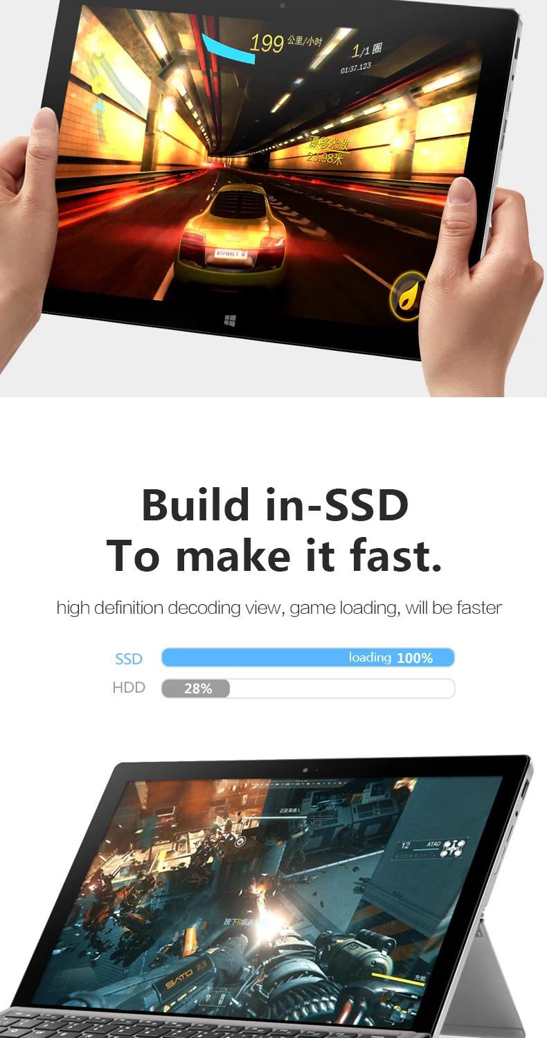 12,6 дюймов 2880*1920 VOYO i7 Plus 2 в 1 планшетный ПК Win10 Intel 7th Core i7-7500U 8G DDR 256G SSD Двойная камера HDMI