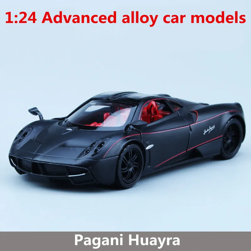 1:24 усовершенствованные модели автомобилей из сплава, высокая модель Pagani Huayra, металлические модели, детские игрушечные транспортные средства