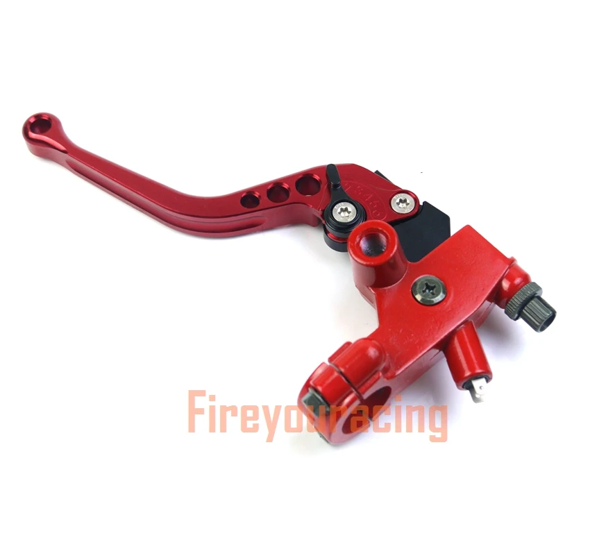 Red Cable Clutch Главный тормозной цилиндр мотоцикла рычаг гидравлический кабель линии сцепления Универсальный 22 мм для yzf 250 honda drz400 Байк мотокросс - Цвет: Red Cable Clutch