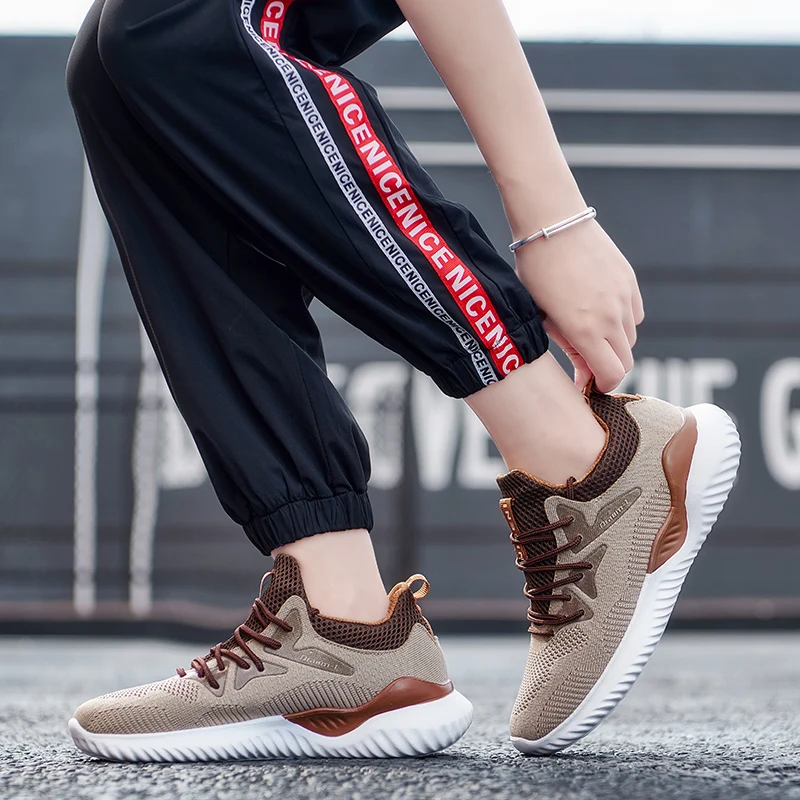 Новинка 2019 женские кроссовки Flyknit мужские для бега спортивные уличные дышащие