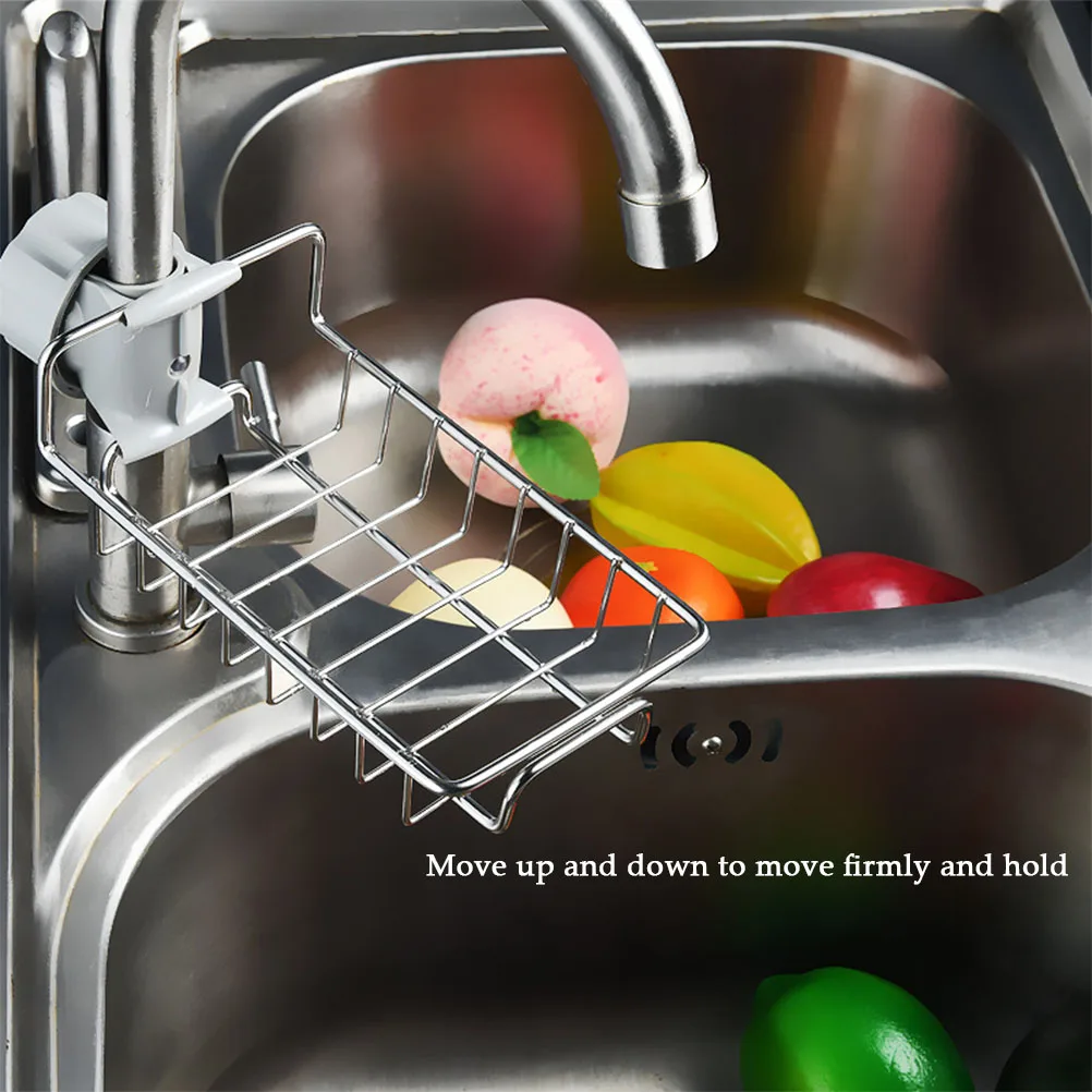 Подвесная стойка для хранения на раковину из нержавеющей стали держатель зажим