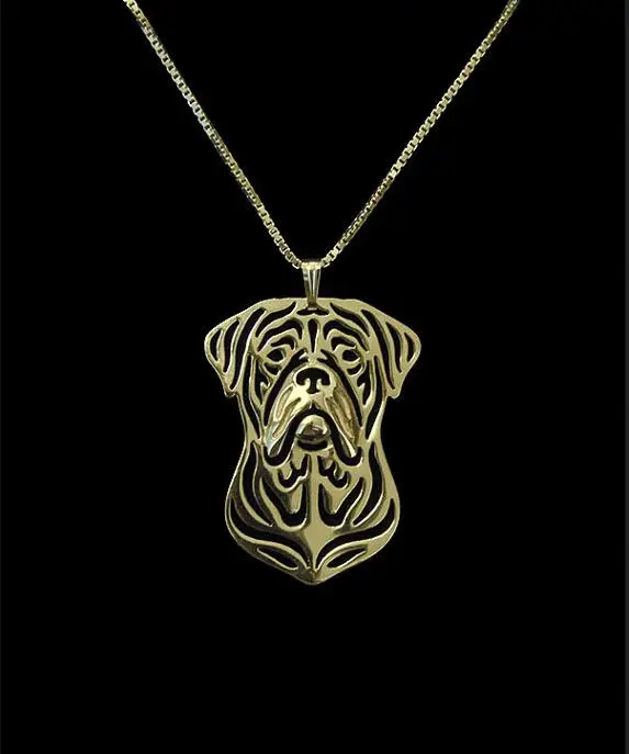 Ожерелье-чокер ручной работы Dogue de Бордо с подвеской для женщин идея ювелирное
