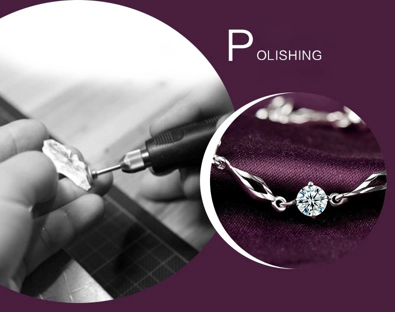 Женский браслет из серебра 925 пробы с аметистом | Украшения и аксессуары