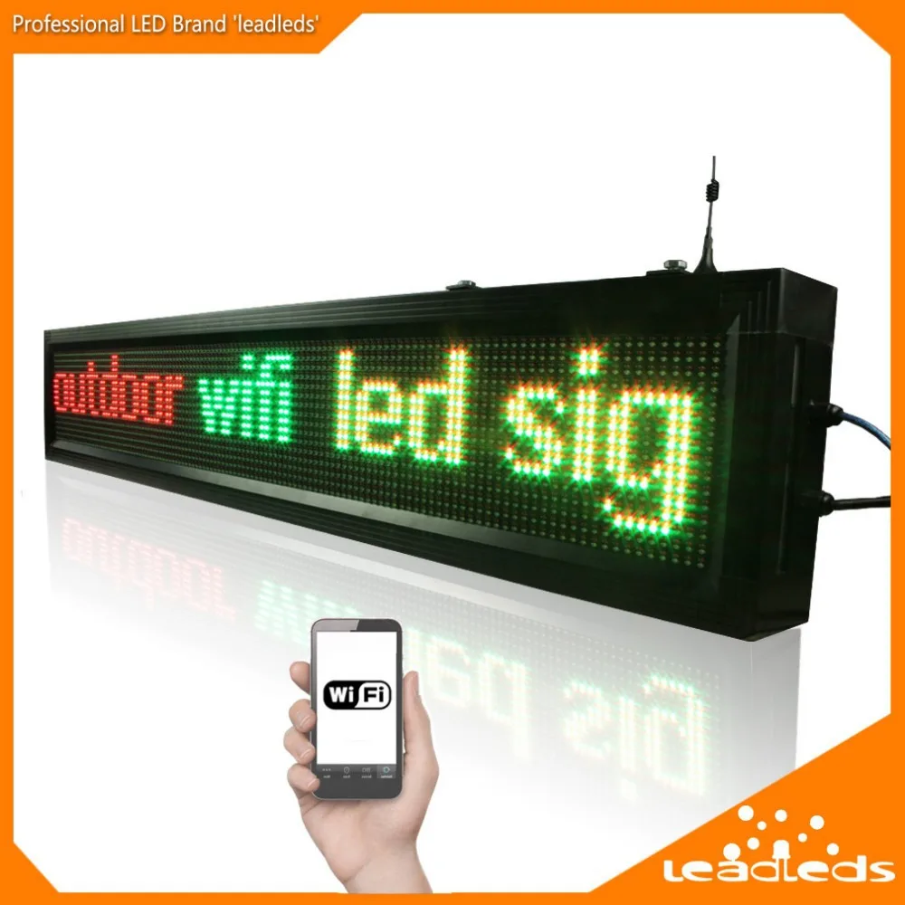 P10 наружная 3 цветная Многополосная светодиодная вывеска wifi программируемая