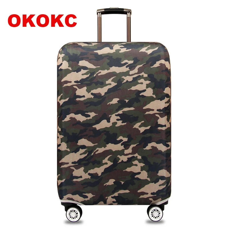 OKOKC, темно-Камуфляжный эластичный уплотненный Дорожный Чехол, защитный чехол для багажа, чехол для 1"-32", Чехол для костюма, для путешествий