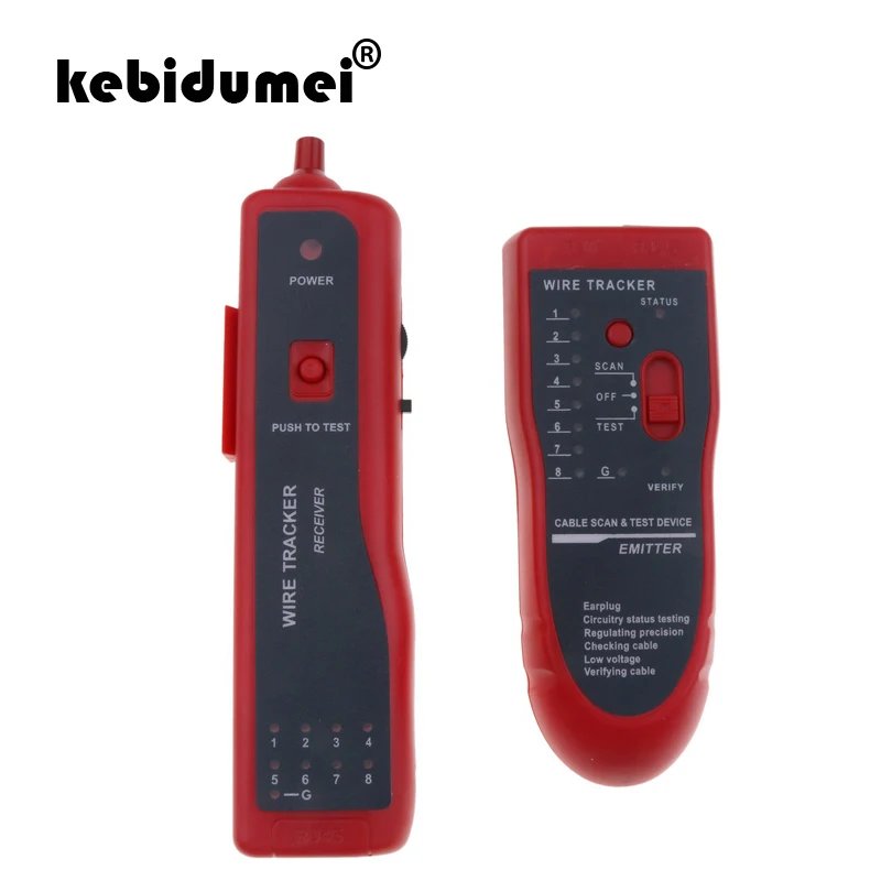 Портативный сетевой кабель трекер kebidumei UTP STP RJ45 RJ11 Cat 5 6 LAN тестер линий набор