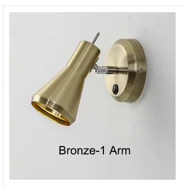 1 Arms Bronze Светодиодный потолочный светильник MDWELL в скандинавском стиле 220 В с металлическим абажуром для гостиной E14, металлический потолочный светильник, современный фойе - Цвет корпуса: 1 Arms Bronze