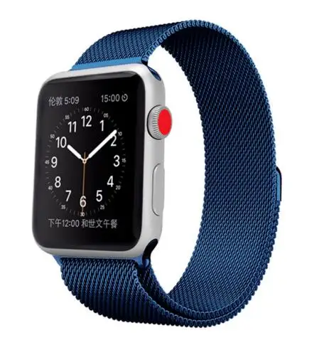 Milanese blue Умные часы серии 4 с Bluetooth, Смарт-часы, чехол для apple iphone, samsung, xiaomi, android phone, умные часы, серия 4, apple watch - Цвет: Milanese blue