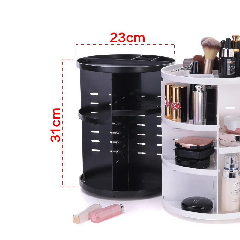Модный вращающийся на 360 градусов Органайзер для макияжа держатель кисти