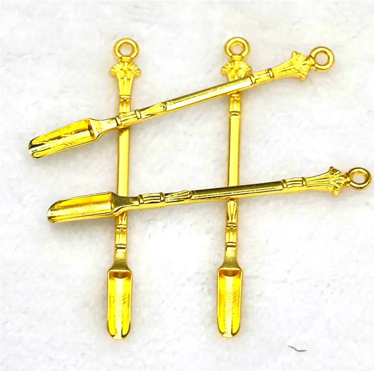 Золотая дымовая лопата зеркальный кальян водяная трубка мельница аксессуары для