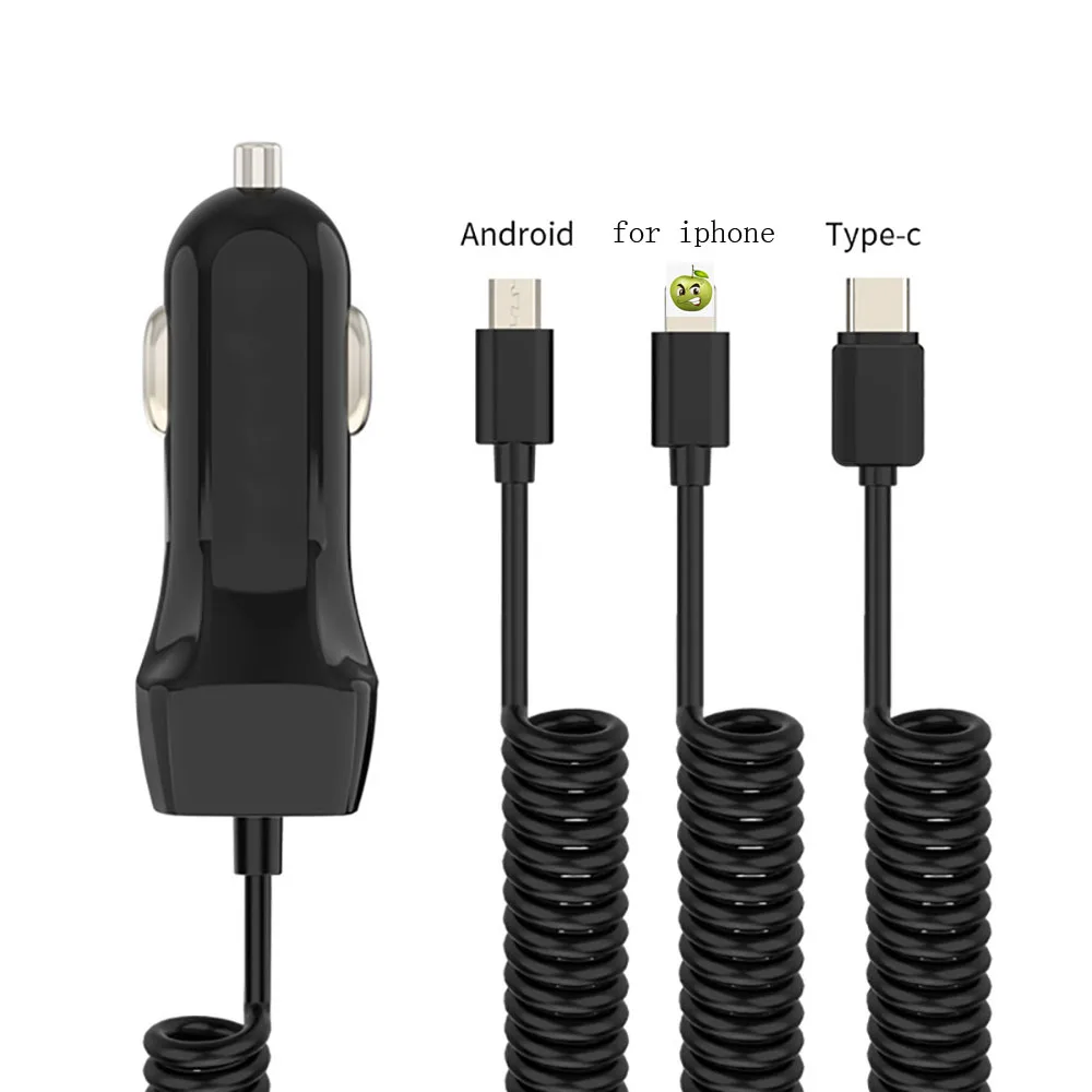 Автомобильное зарядное устройство Powstro USB Micro Type C Lightning для iPhone X 6 7 8 Max Samsung S10 S9 Plus |