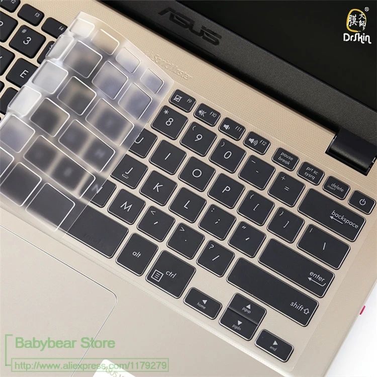 Чехол для клавиатуры ноутбука протектор прозрачный ТПУ Asus Vivobook Tp410 Tp410U Tp410Ua Tp410Ur