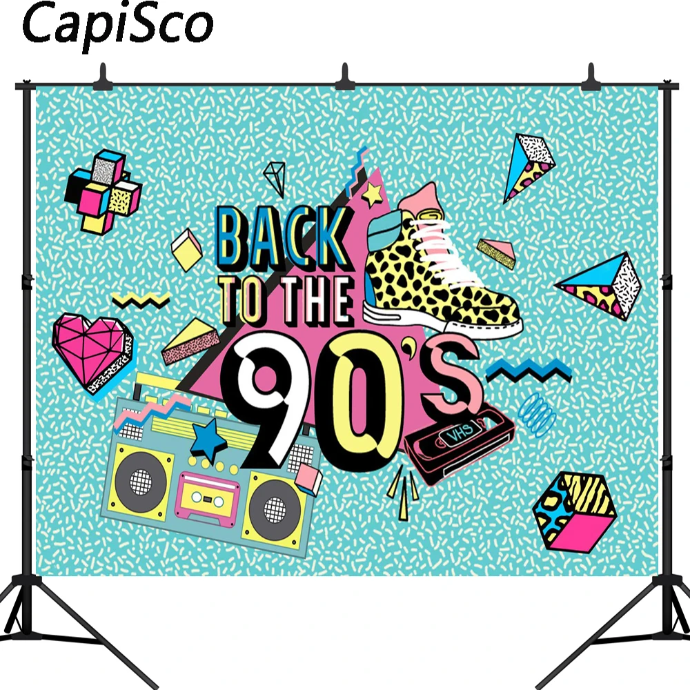 Виниловый Фотофон Capisco Back to the 90s в стиле хип хоп Вечерние Декорации для