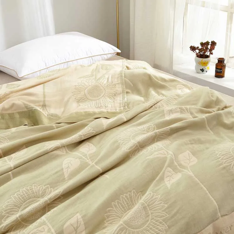 Четыре слоя марлевые бамбуковые волокна одеяла всесезонные самолет автомобиль