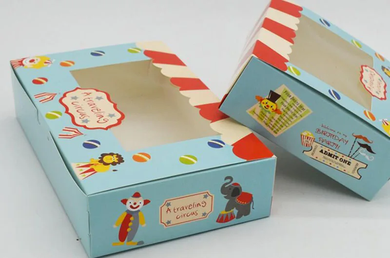 10 шт. бумажная коробка для сырного торта конфет печенья упаковочная контейнер с