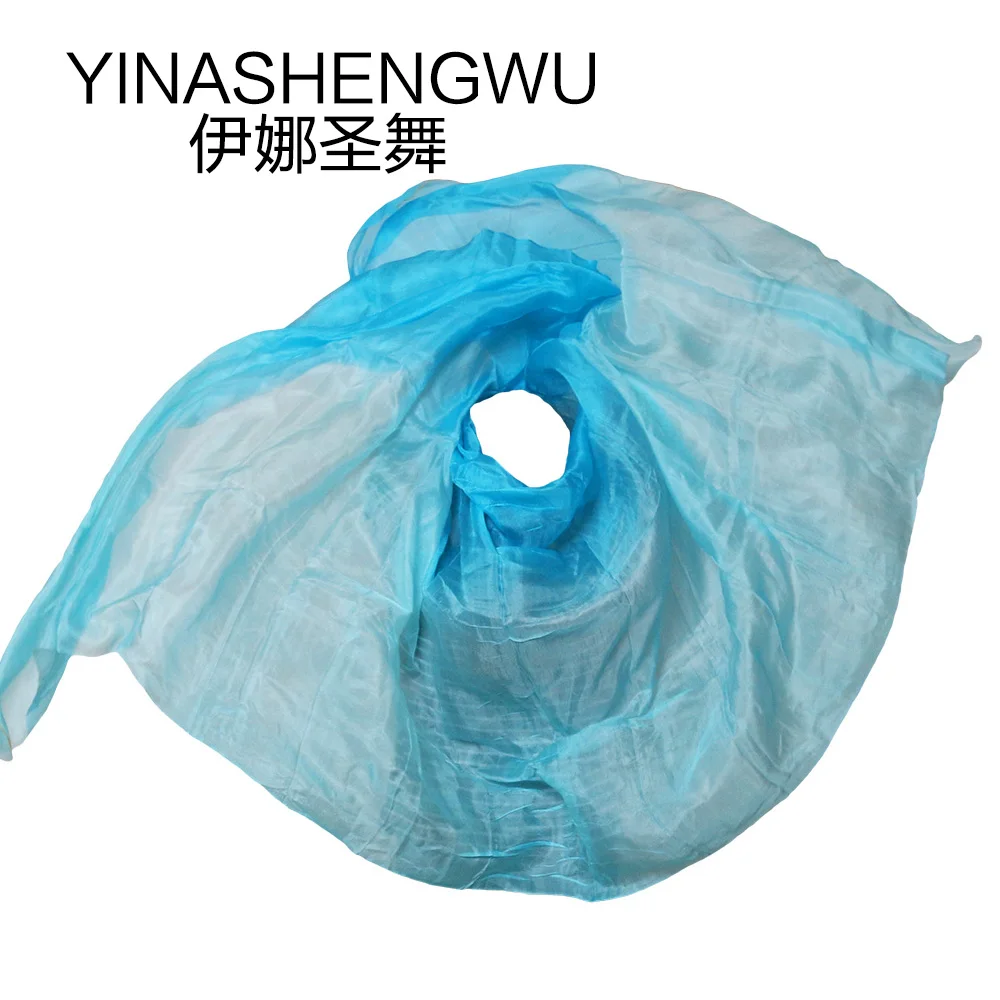 Высококачественная танцевальная фата ручной работы из натурального шелка Фата