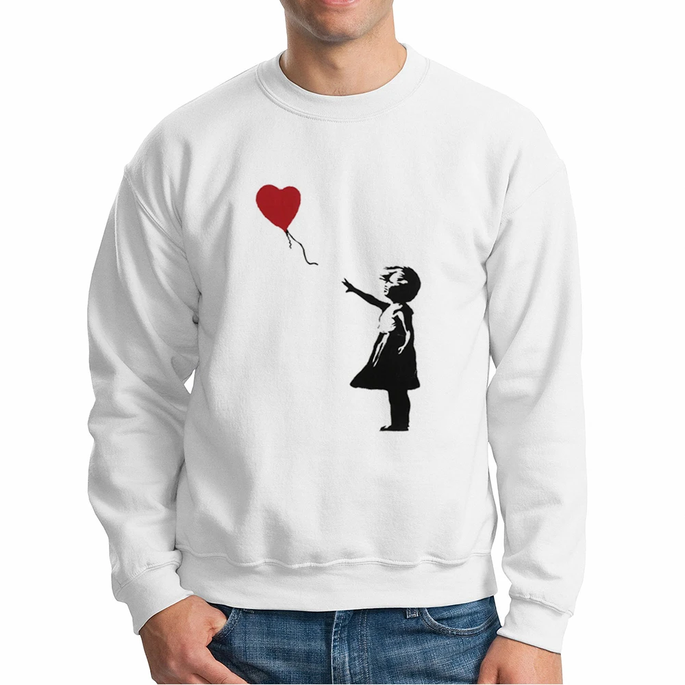 Бренд Banksy крутой мужской свитер уличная мода мультфильм печати Мужчины s