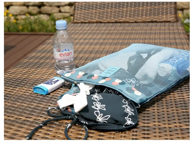 Высококачественная дорожная косметичка летняя сетчатая пляжная купальная