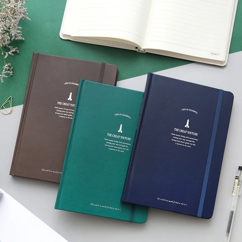 YMLP блокнот в твердом переплете горизонтальная линия утолщенный Ретро