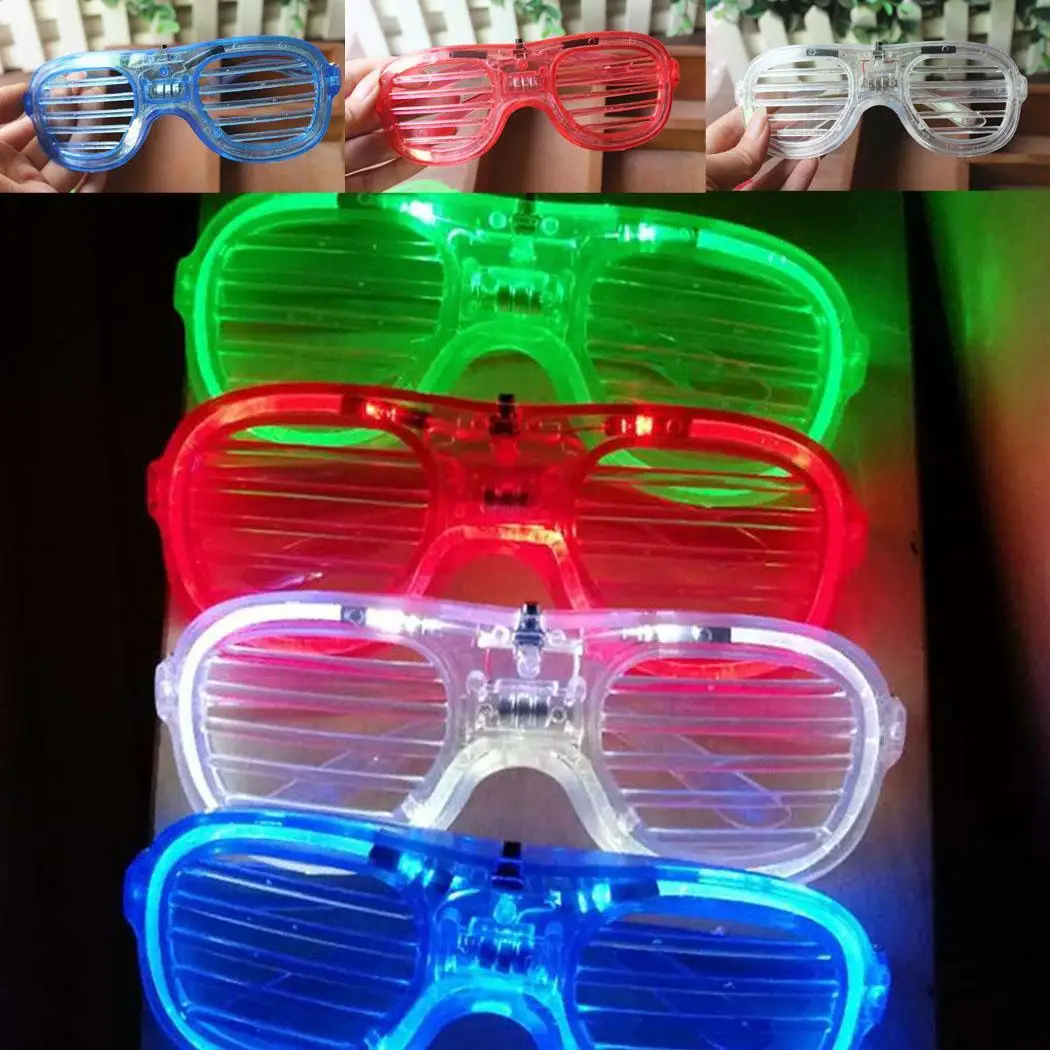 Дети партии глаз Стеклянные игрушки LED мигающие очки затвора детские случайный