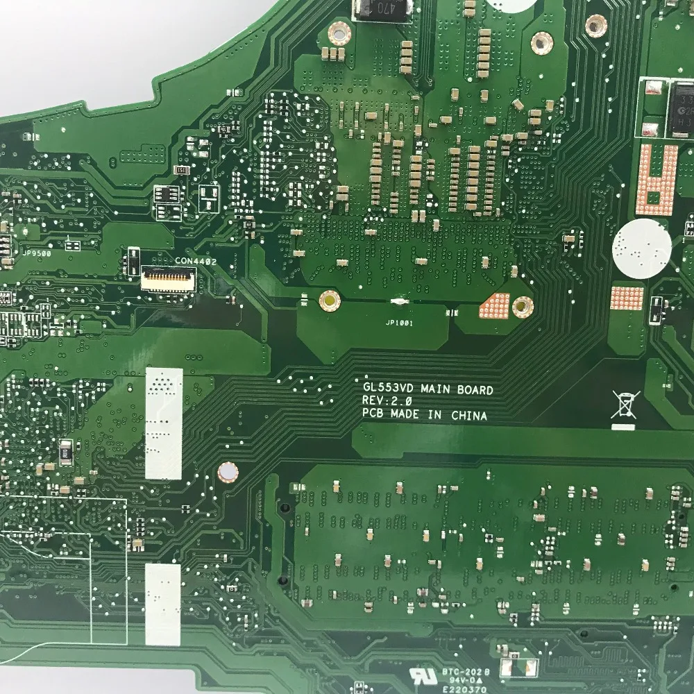 KEFU GL553VD для ASUS GL553V GL553E GL553VW материнская плата ноутбука I5-7300HQ GTX1050-2G тест