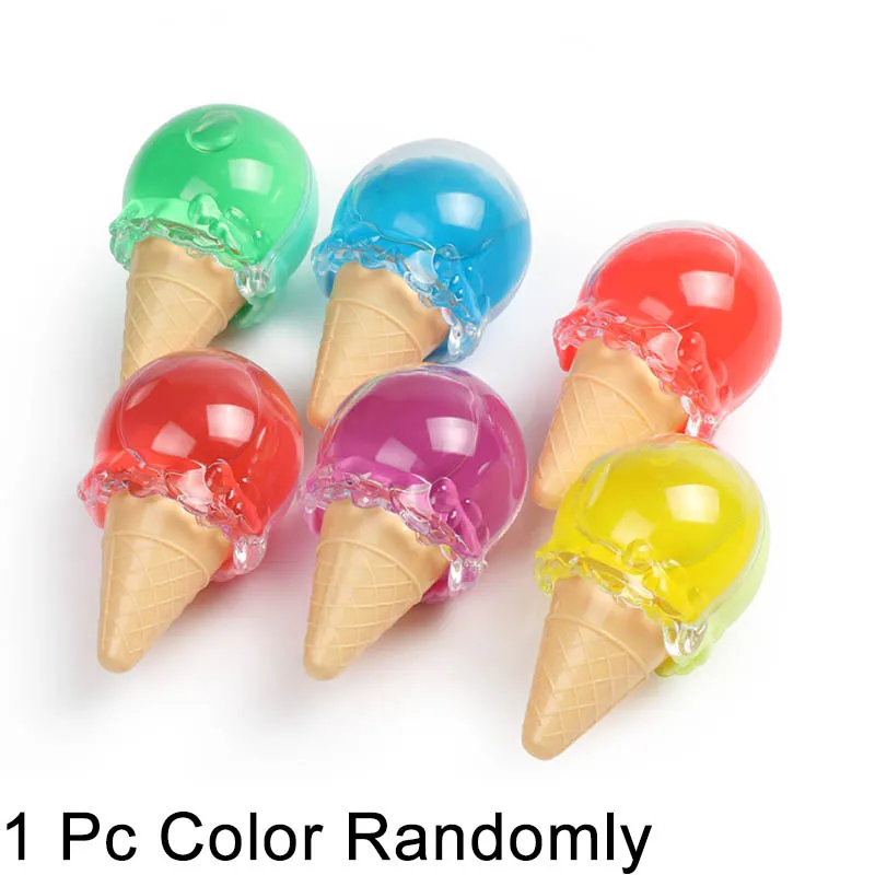 1Pc Ice Cream 1 Набор, миска для мороженого, ложка, прозрачная/пушистая коробка для слизи, популярные игрушки для детей, игрушки для детей, амулеты, глина Lizun, Набор для творчества, аксессуары - Цвет: 1Pc Ice Cream