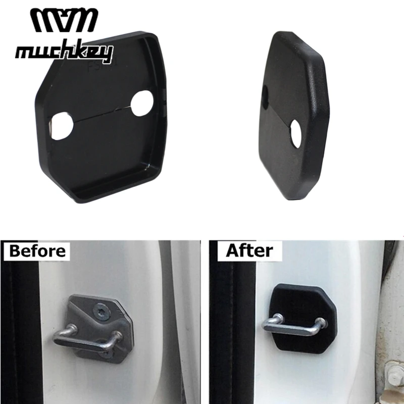 

Car Door Lock Buckle Cover Refit Cover Decoration For Volvo S80L S40 XC60 S60 S80 V60 C30 2014 2015 2016 Car Styling 4Pcs