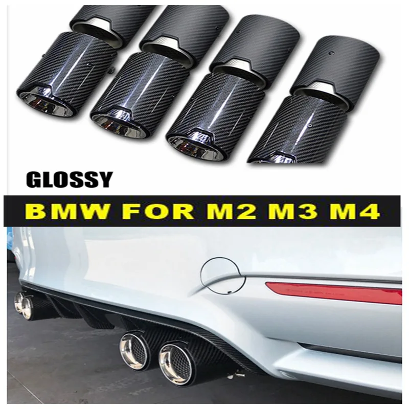 Наконечники из углеродного волокна для BMW M2 M3 M4 M135i M235i M140i M240i матовые/глянцевые 1