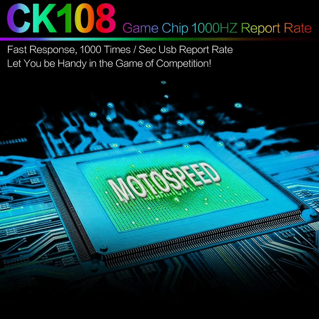 Motospeed CK108 104 ключей реальный RGB светодиодный подсветка анти ореолы игровая