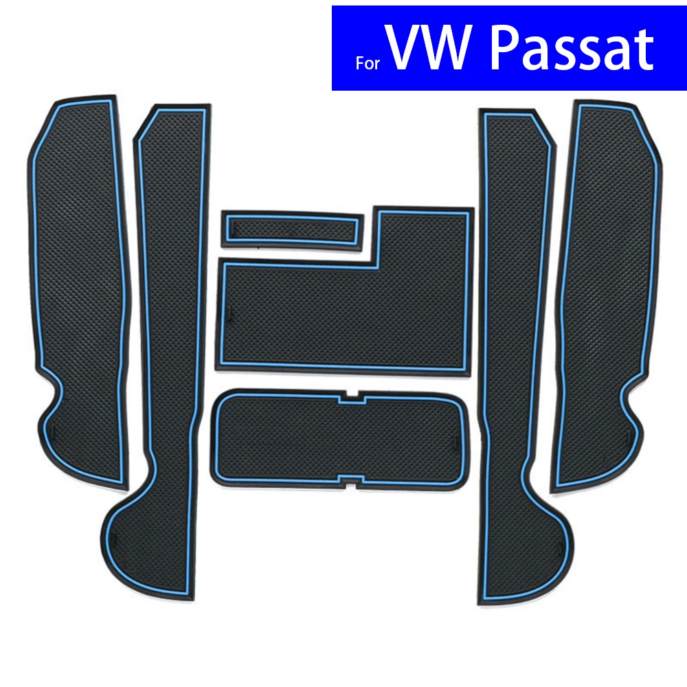 7 шт. коврики для автомобильных ворот Ковров подстаканников Volkswagen VW Passat 2011 2012 2013