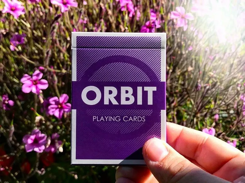 Orbit V3 фиолетовый колода игральных карт бренд Покер Размер Запечатанный магический реквизит