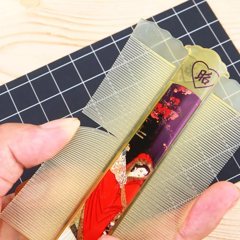 Новинка 2019 шифровальная решетка гребень для вшей случайный цвет инструменты